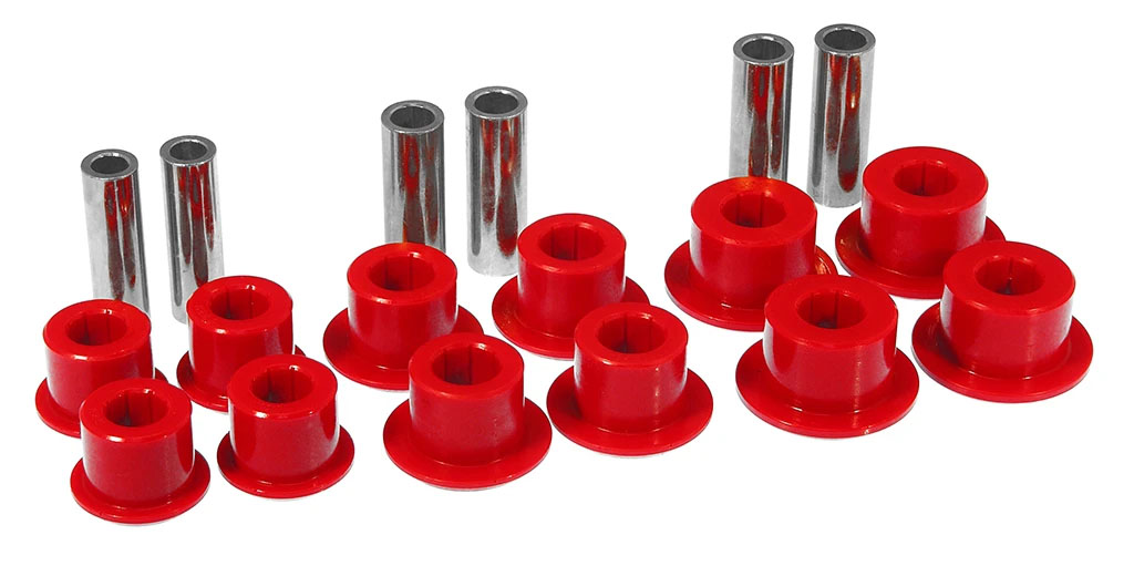 CHEVY/GMC TRUCKS 2WD Silverado & Sierra Crew Cabs 1500 & 2500 1/2 Ton (99-14) Rear Spring Eye & Shackle Bushing Kit #7-1055